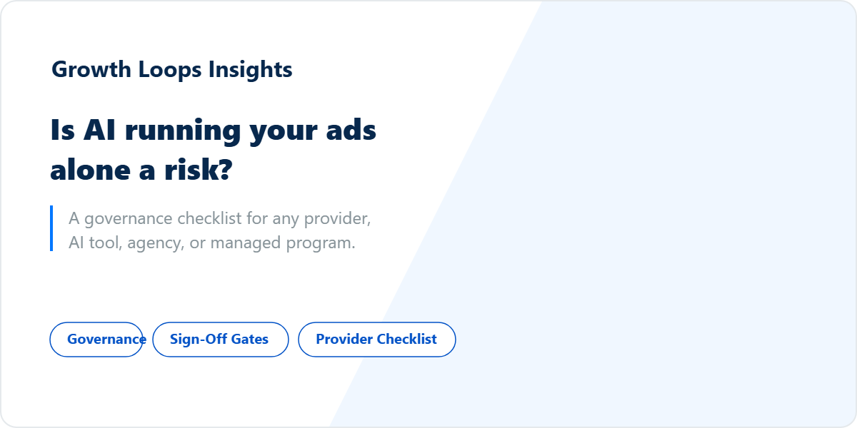 Is AI running my ads alone a risk? What unsupervised AI ad management gets wrong, and a checklist to run against any provider.