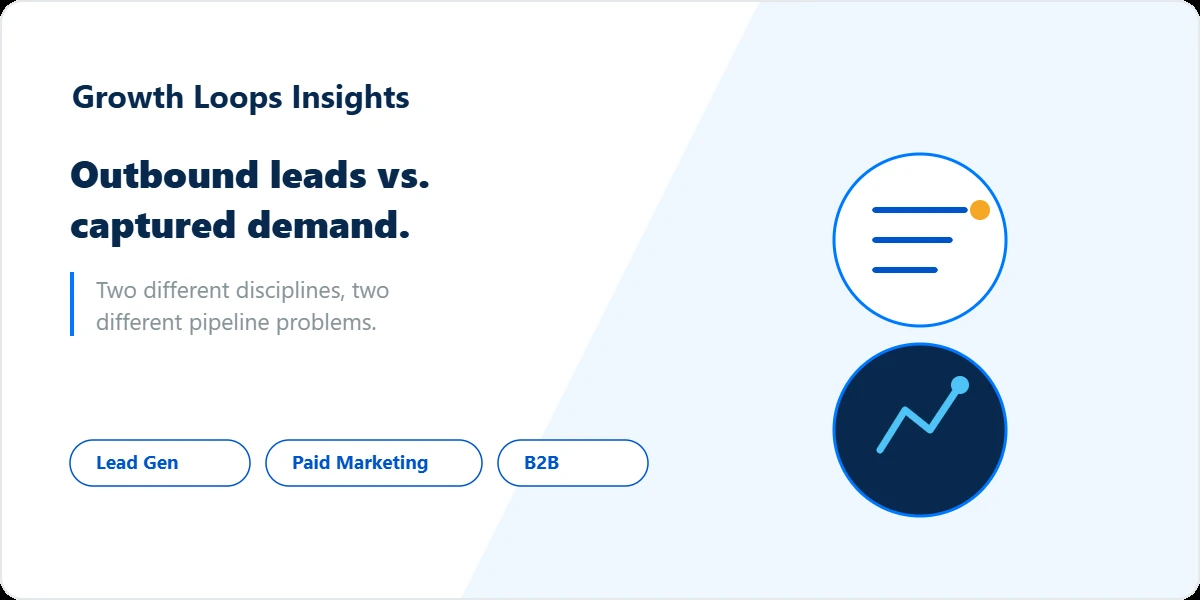 B2B lead generation agency versus managed paid marketing: outbound prospecting compared to demand capture